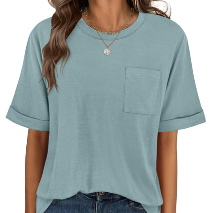Blusas de mujer de manga corta, camisetas oversize