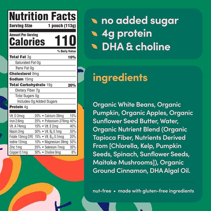 Organic Baby Food Pouches Variety Pack, Veggie & Fruit Purees, 4 oz, 8 Pack - photo 3