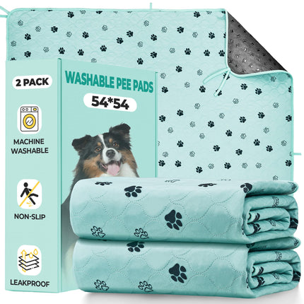 Washable Pee Pads for Dogs, Ultra-Absorbent, 2 Pack 36"x41" Gray