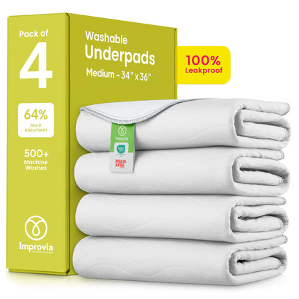 Washable Underpads, Heavy Absorbency Reusable Incontinence Pads