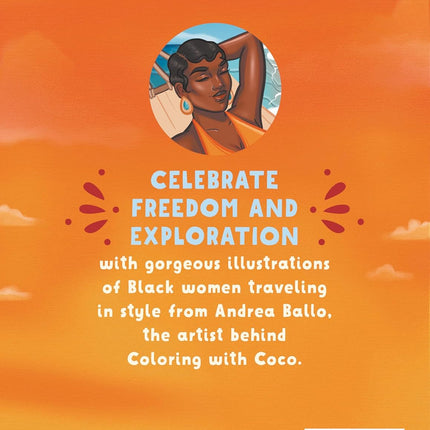 Coloring with Coco: Passport to Paradise: Relaxing Bold and Easy Coloring Book for Adults and Teens