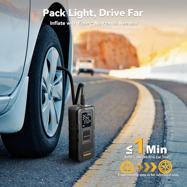 Tire Inflator Portable Air Compressor, Up to 160 PSI Car Tire Inflator
