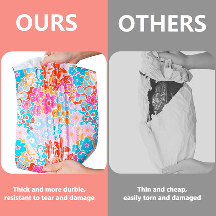 100pcs 10x13 Inches Poly Mailers Waterproof & Tear Resistant Mailing Envelopes, Cute Small Business Bags for Clothes, Gifts - Flowers