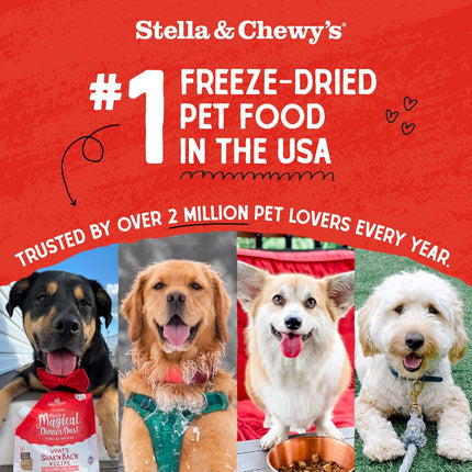 Stella & Chewy's Freeze-Dried Raw Beef Meal Mixers- Dog Food Topper and Mixer - Made with 95% Grass-Fed Beef, Organs & Bone - Perfect for Picky Eaters - Grain-Free - 1 oz
