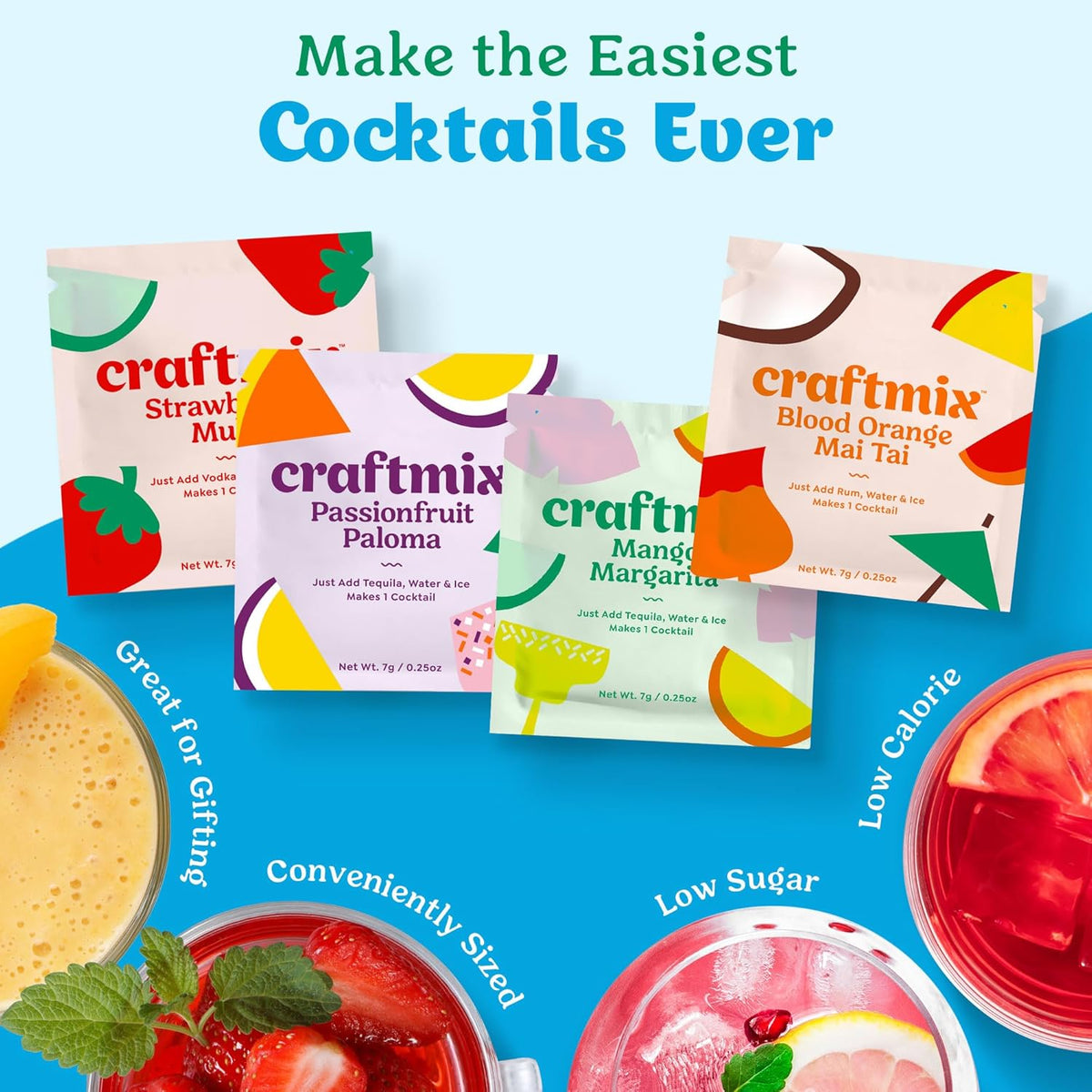 Variety Pack Cocktail & Mocktail Drink Mixer Packets, 12 Pack - photo 3