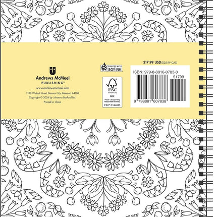 Johanna Basford 2027 Weekly Coloring Calendar