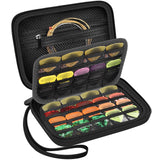 Guitar Pick Holder Case for Fender/for Jim Dunlop/for I-MART/for D'Addario/for Ernie Ball/for ChromaCast All Size Picks, 57+ Pcs Organizer Storage Pouch for Guitar Accessories Kit (Box Only)