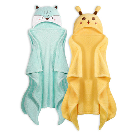 Toddler Bath Towel Hooded Kids Towels Baby Bath Towels for Boy Girl 0-5 Year, 2-Pack Thick Absorbent Toddler Towels with Hood Kids Bath Towel, Large 50''x32'' Baby Hooded Towel for Kids