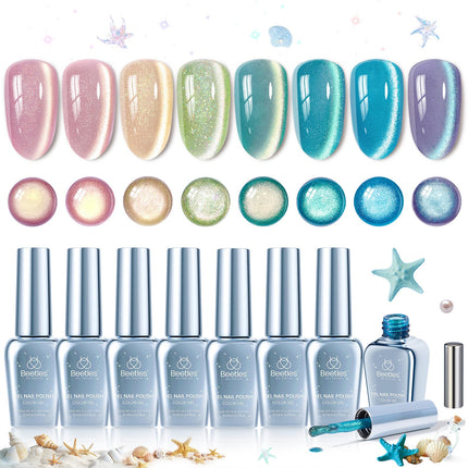 Jelly Gel Nail Polish Set, 6 Colors