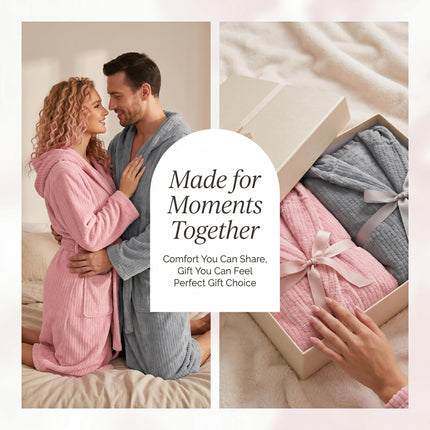 Hooded Bathrobes for Women, Soft Long Towel Robes for Women - Quick Dry yet Warm