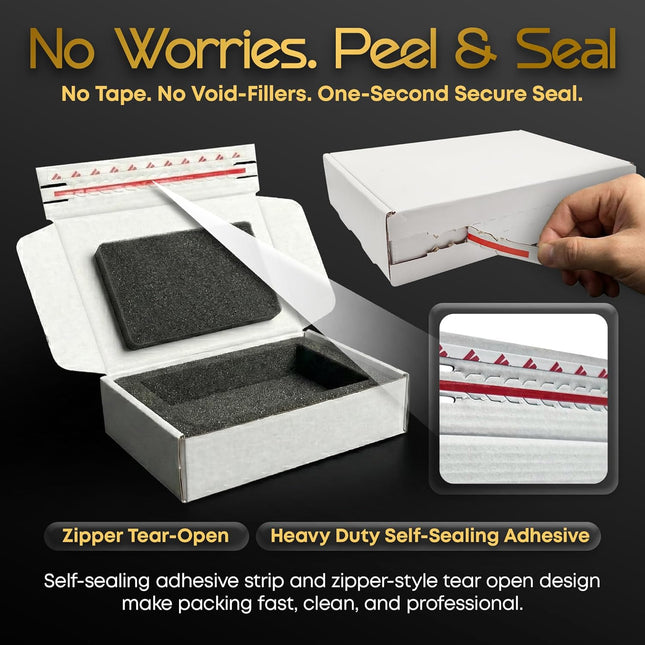 Graded Card Shipping Box with 360° Protective Foam Insert