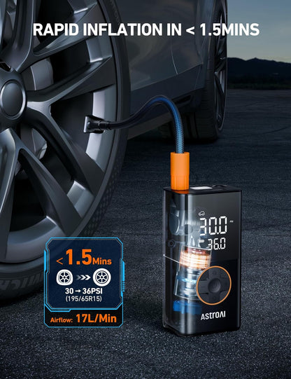 150 PSI Cordless Portable Tire Inflator with Digital Display and LED Light - photo 4