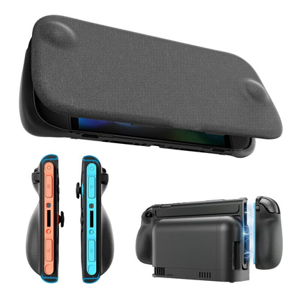JSAUX Split Every Day Case for Switch 2, Slim Magnetic Detachable Front Cover, Dockable Design, Ergonomic Non Slip Grip, Travel Ready with Adjustable Stand, Shock Absorption & Anti Scratch – PC0123C