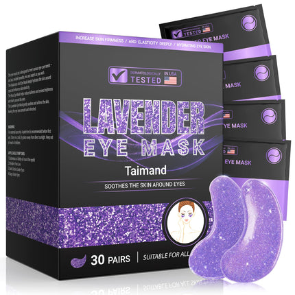 Under Eye Patches (30 Pairs), 24K Gold Eye Mask for Dark Circles