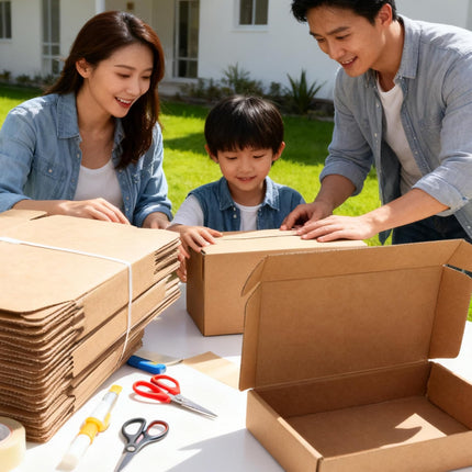 9x6x2 inch Shipping Boxes 20-Pack, Brown Corrugated Cardboard Boxes for Shipping, Mailing & Packaging Gifts, Books, DIY Crafts, Ecommerce & Small Business