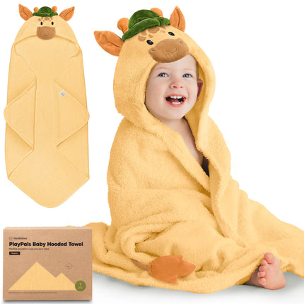 Organic Baby Towel with Hood for Girls, Boys, Soft (Uria)