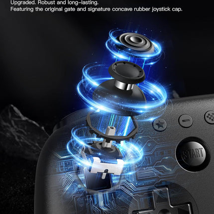 8Bitdo 64 Bluetooth Controller for Analogue 3D, Switch, Switch 2, Windows PC, and Android (Black)