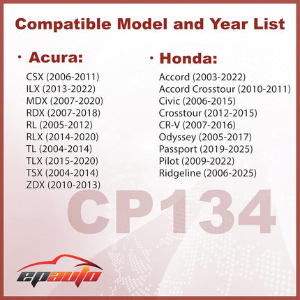 EPAuto CP134 (CF10134) Premium Cabin Air Filter includes Activated Carbon