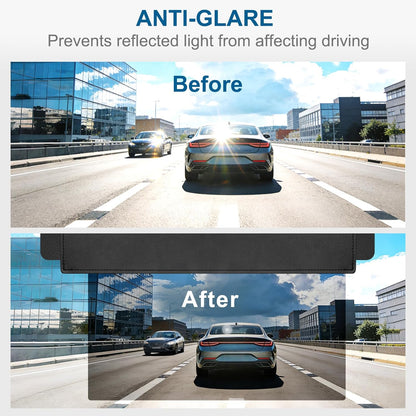 Sun Visor Extender for Car (Polarized, UV400, PC Lens, 2 Side Sunshade), Car Visor Extender Sun Blocker - photo 4