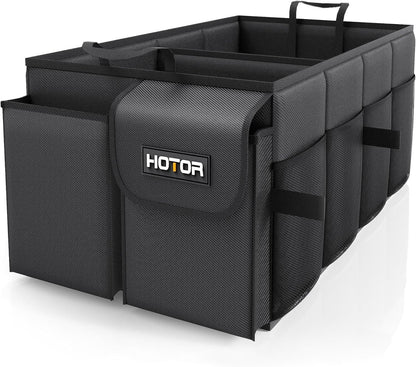 Foldable Black Trunk Organizer for SUVs & Sedans, 2 Compartments - photo 2