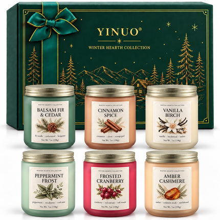 6 Pack Scented Candles Gift Set, 42oz Soy Candles, Jar Candles for Home