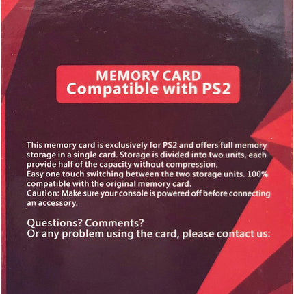 Suncala 256MB Memory Card for PlayStation 2, High Speed Memory Card for Sony PS2-1 Pack