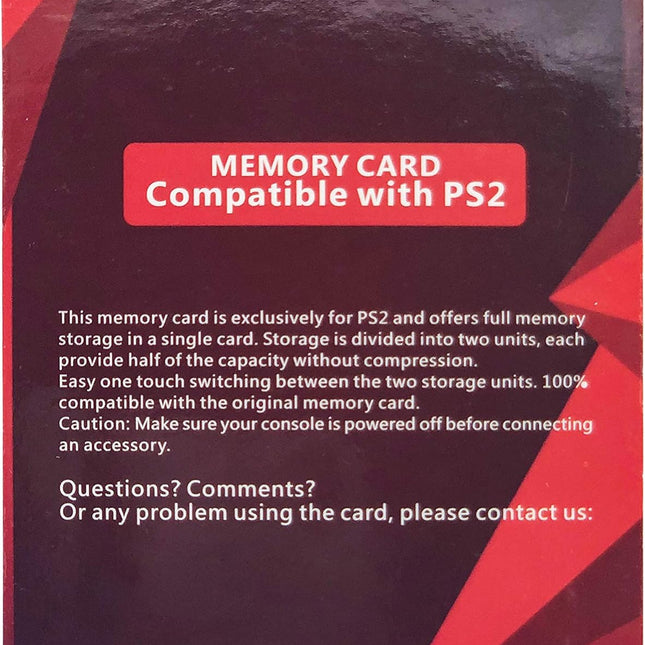 256MB Memory Card for PlayStation 2, High Speed Memory Card for Sony PS2-1 Pack - photo 2