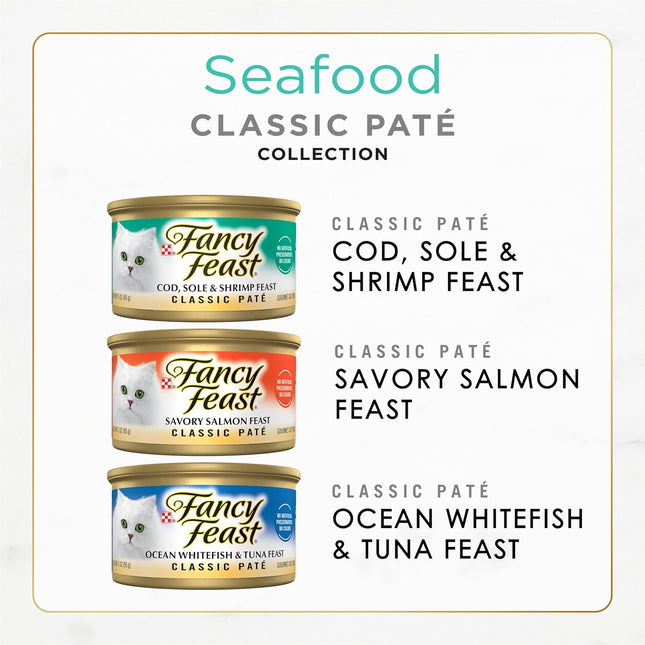 Seafood Pate Grain-Free Wet Cat Food Variety Pack