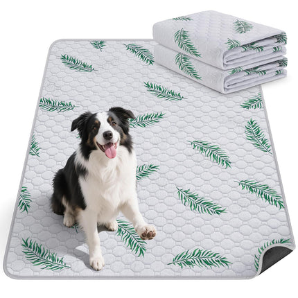 Washable Dog Pee Pads, Non-Slip Waterproof, 36 x 41 in, 2 Pack, Feather