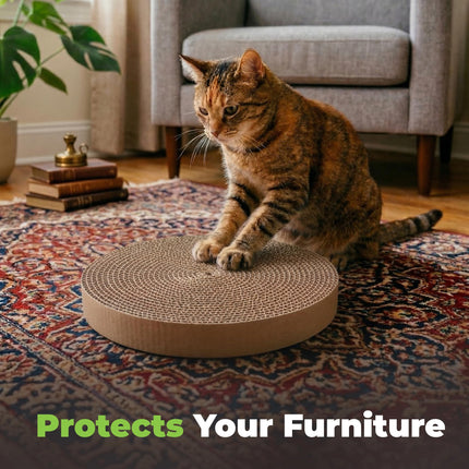 Spin n' Scratch Cat Scratch Pad Refill - Round, 5-Pack