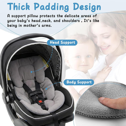 UXIETIN Car Seat Infant Insert Compatible with Graco SnugRide 35 - Double-Side Use Soft Cushion Pad,Newborn Car Seat Insert for Graco