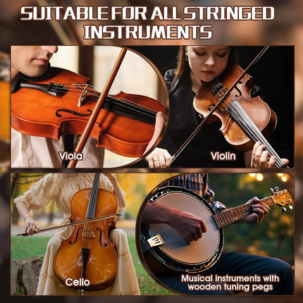Violin Peg Compound 30ml, Peg Slip Stopper Lubricant for Violin Viola Cello, Stops Tuning Peg Slipping & Sticking