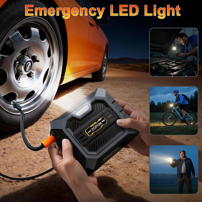 Tire Inflator Portable Air Compressor, 12V DC Car Air Pump with Auto - photo 4