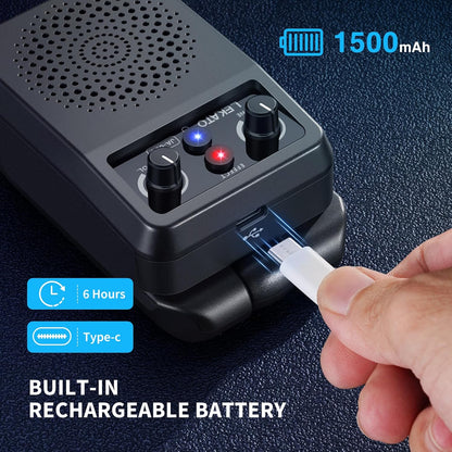 Mini 5W Portable Electric Guitar Combo Amp with Bluetooth and 4 Built-In Effects, Black - photo 4