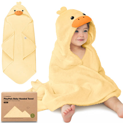 Organic Baby Towel with Hood for Girls, Boys, Soft (Uria)