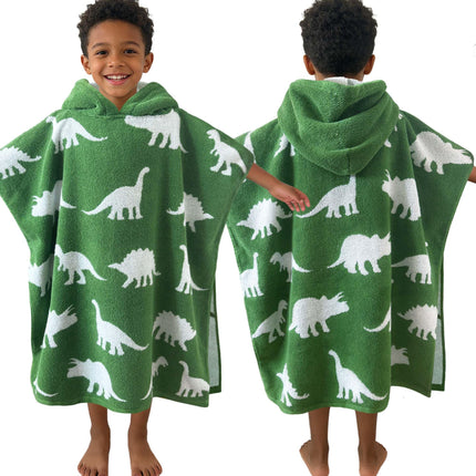 Toddler Hooded Towel Wrap, 3-10 Years, 100% Cotton,Daisy