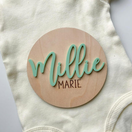 Double Sided Personalized Newborn Announcement Sign for Hospital, Baby Birth Announcement Sign, Newborn Photography Props, Announcement Sign for New Baby - Authentic Genuine Product