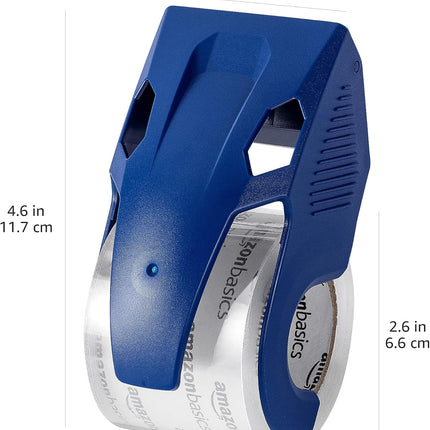 Amazon Basics Heavy Duty Packaging Tape with Dispenser for Shipping, Sealing Boxes, Moving and Storing, 1.88" x 22.2 yds, 6-Pack, 4.33 x 2.64 x 2.36 in