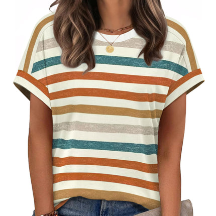 Womens Tops Short Sleeve Shirts Summer Outfits 2026 Spring Dressy Casual Clothes Clothing