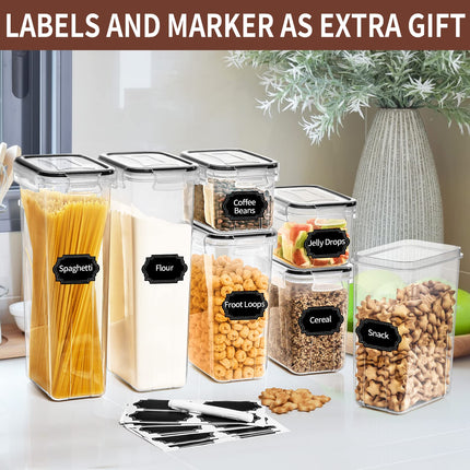Set de recipientes herméticos para alimentos con tapas - 24 PCS, libre de BPA