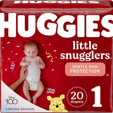 Huggies Little Snugglers Baby Diaper Size 1, 8 to 14 lbs. 34717, 20 Ct