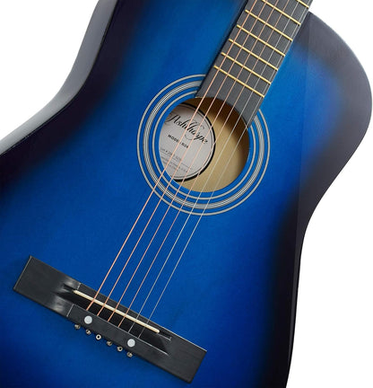 38-Inch Beginner Acoustic Guitar Starter Kit in Blue - photo 2