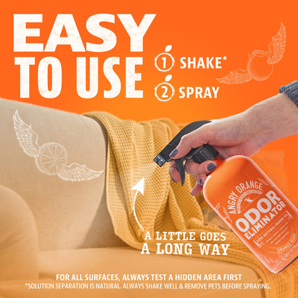 Eliminador de olores para mascotas para orina de perro y gato, Orange Rush, 24 oz