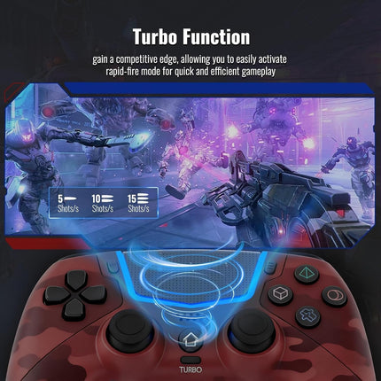 Wireless Controller for PS5, Compatible With PS5/Pro/Slim/PC, Bluetooth Gaming Controller with Hall Joysticks/LED Channel Light/Turbo/6-Axis Gyro/Dual Motor/Touchpad/3.5mm Audio Jack/Speaker, Compatible With Original Charging Dock