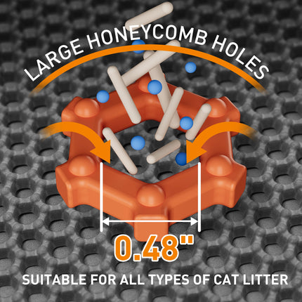 Cat Litter Mat 47"x33" Urine-Proof XL Litter Mat for Litter Box Mat