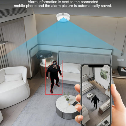 WiFi HD 1080P Hidden Camera Smoke Detector Wireless Small Spy Nanny Cam for Home Surveillance Security Cameras
