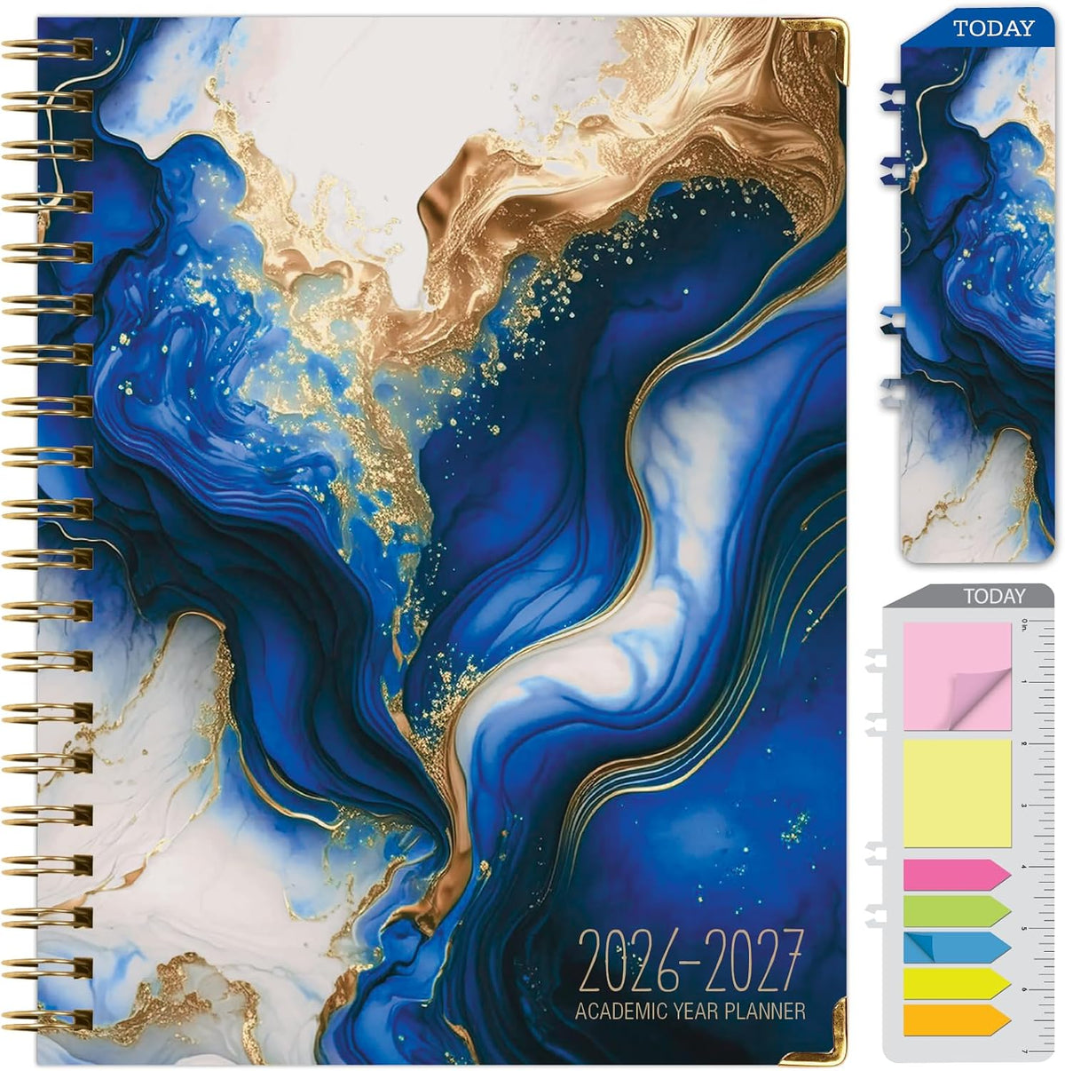 HARDCOVER Academic Year 2026-2027 Planner: 14 Months (May 2026 Through