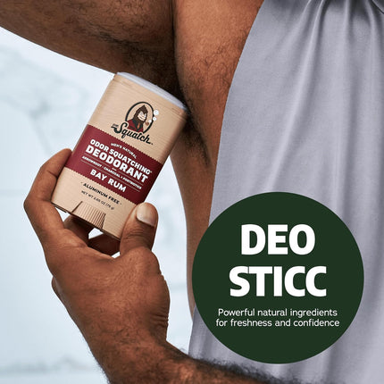 Dr. Squatch Natural Men’s Deodorant – Aluminum Free Natural Deodorant Men with Charcoal & Postbiotics for 72-Hour Odor Protection – Summer Citrus + Cool Fresh Aloe, 2.65oz Stick (2-Pack)