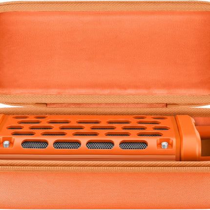 co2CREA for Turtlebox Ranger Loud Outdoor Portable Bluetooth 5.4 Speaker, Hard Carrying Case with Handle, Shockproof Protective Travel Storage Case, Orange