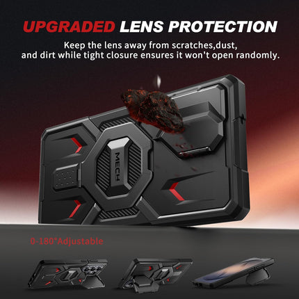 TONGATE Magnetic Stand for Samsung Galaxy S26 Ultra Case, Compatible with Magsafe, [Camera Cover & 2 Front Frames][Military Drop Protection] S26 Ultra Case Built-in Screen Protector & Belt Clip, Black